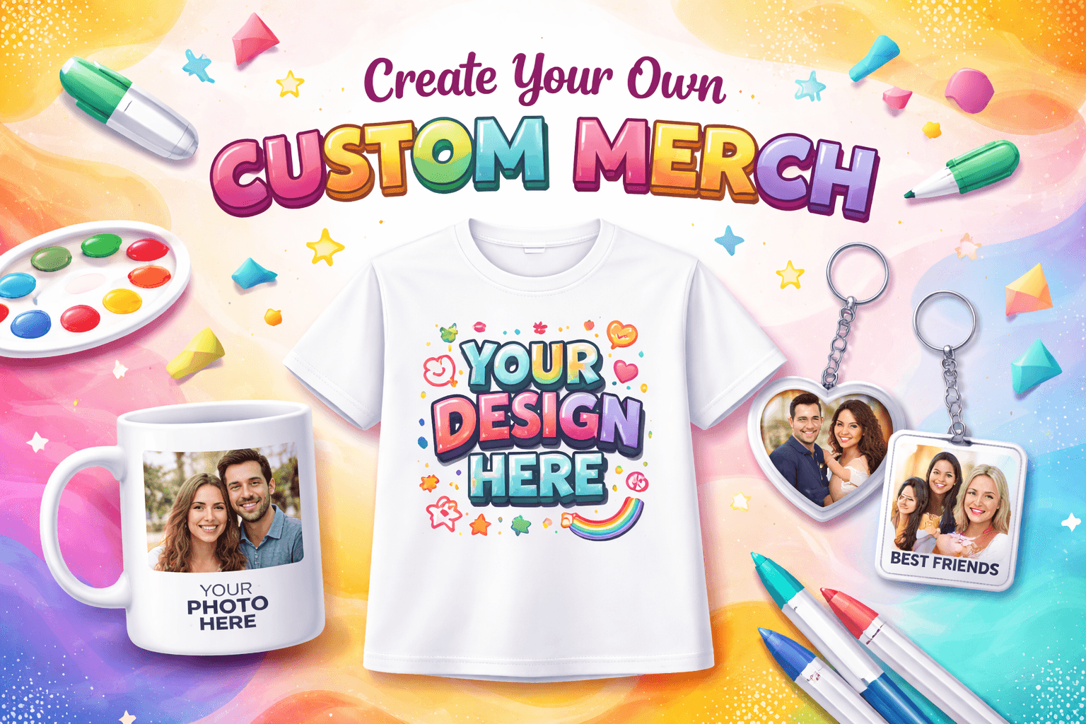 Custom T-shirt Mug Keychain